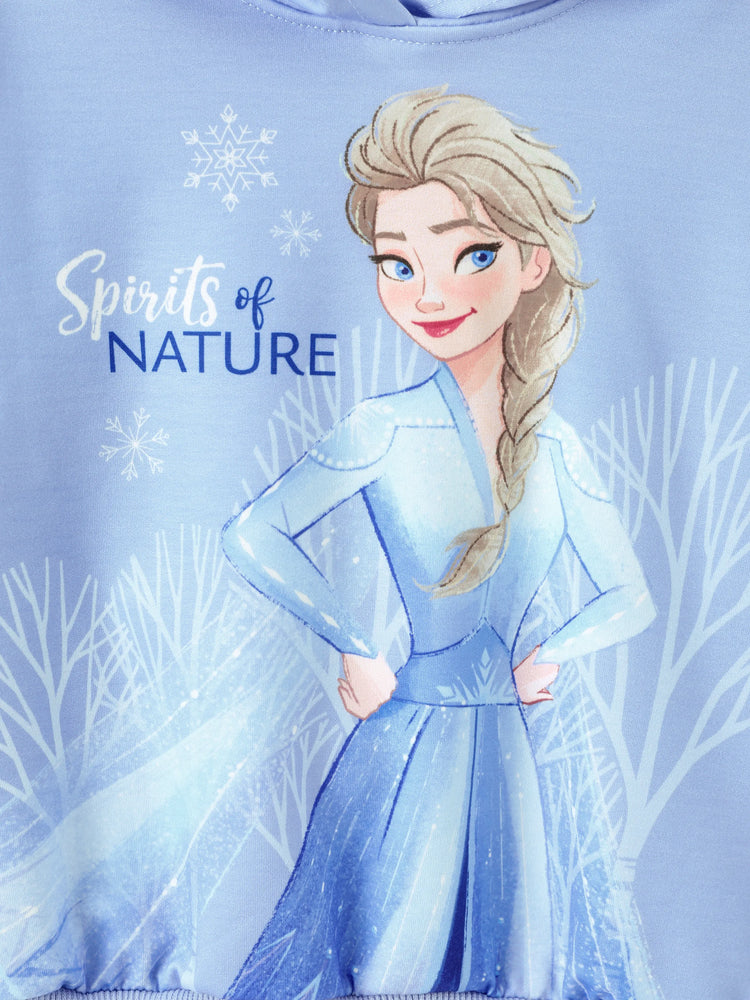 Disney Frozen Elsa&Olaf Toddler/Kid Girl 2pcs Tie dye Sweatshirt and Sweatpants Set Blue