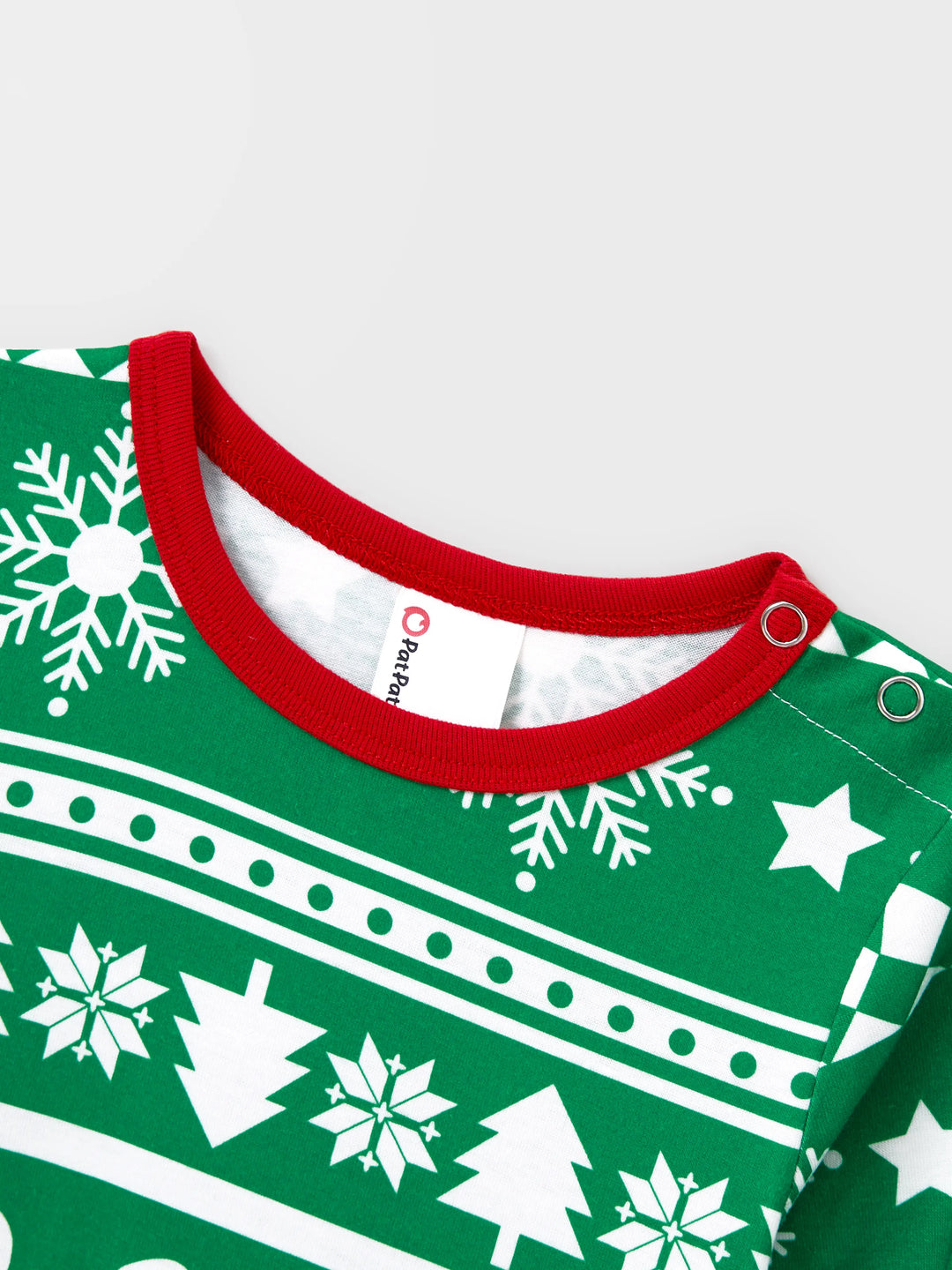 Weihnachten Passendes Familienpyjama-Set Lebkuchen und Weihnachtsbaum Print Grün PJS mit Weihnachtssocken grün