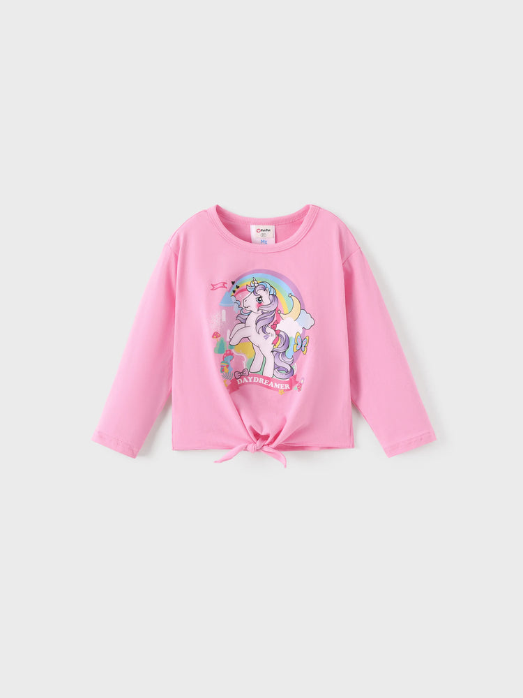 Ensemble 2 pièces t-shirt et leggings à imprimé cœur My Little Pony pour petite fille, rose