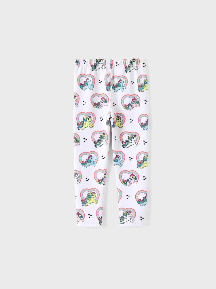 Ensemble 2 pièces t-shirt et leggings à imprimé cœur My Little Pony pour petite fille, rose