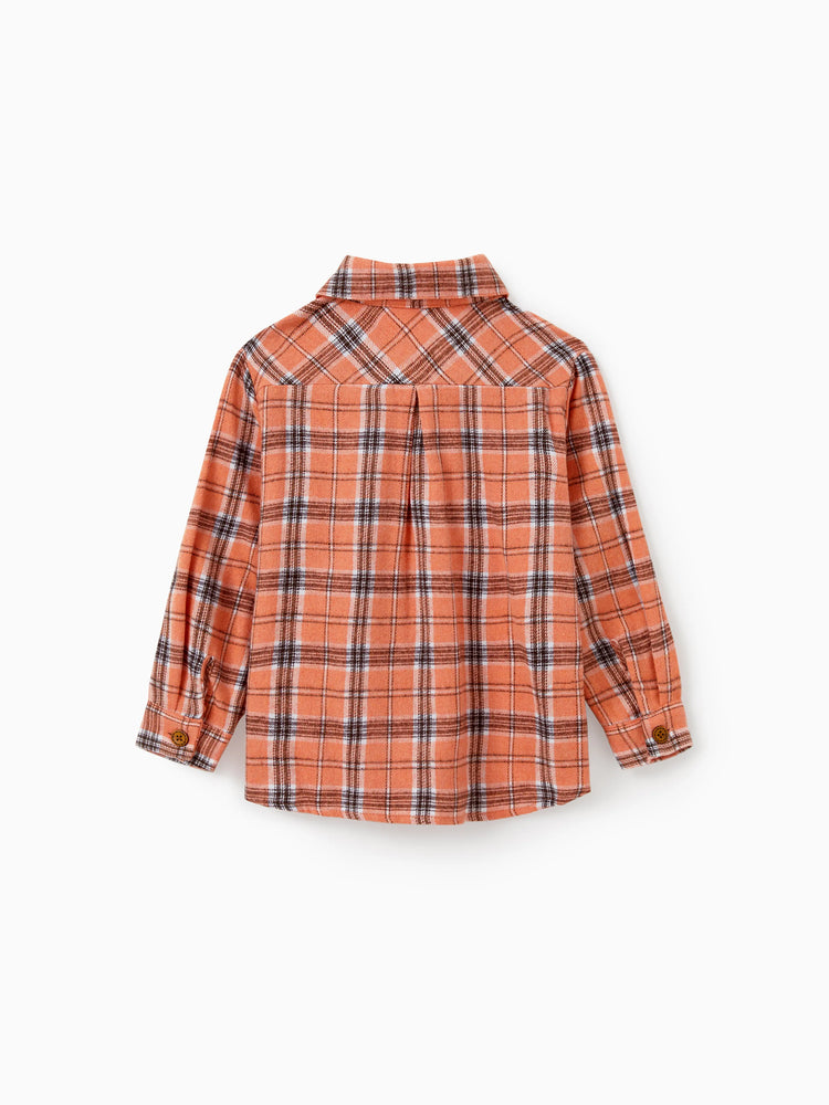 Costume d'Halloween en polyester et coton, tenues familiales assorties, orange et rouge