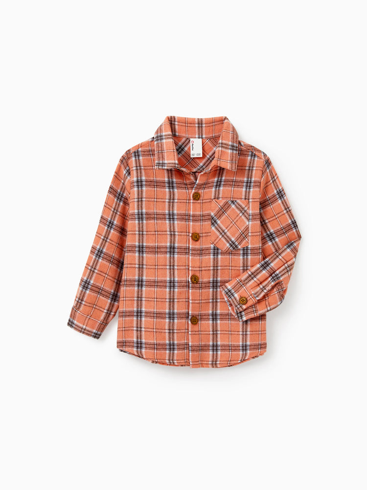 Costume d'Halloween en polyester et coton, tenues familiales assorties, orange et rouge