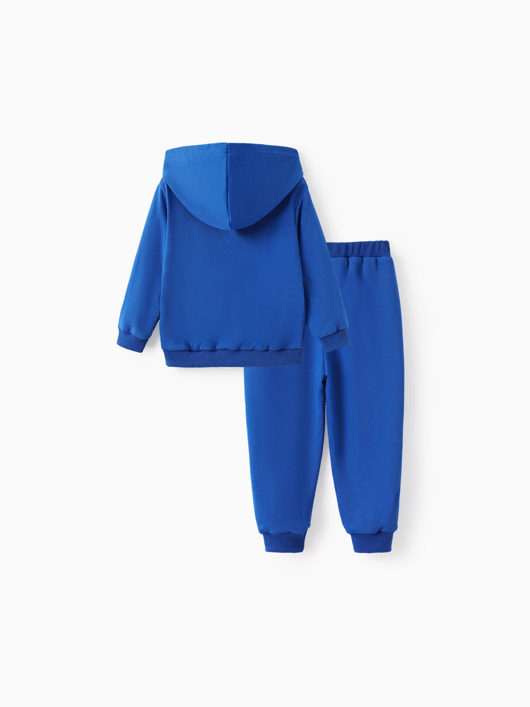 Ensemble sweat à capuche et pantalon en coton pour tout-petit garçon Disney Mickey et ses amis, bleu foncé