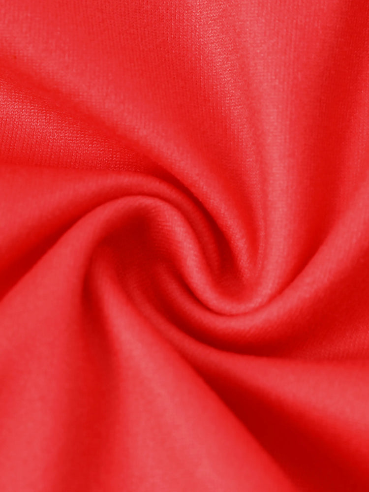 Disney Mickey and Friends Toddler Girl Christmas Mickey Mouse Graphic Long Sleeve Tulle Dress Red