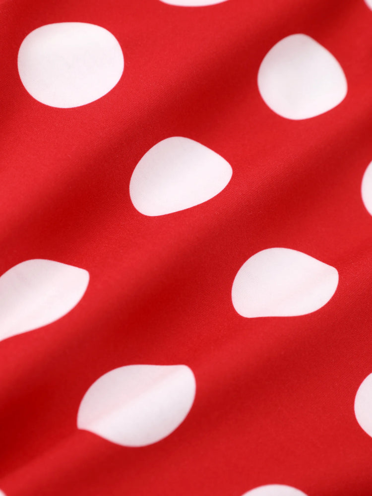 Disney Mickey and Friends Kleinkind/Kinder Mädchen 2tlg Minnie Polka Dot Kapuzenoberteil und Leggings Set  rot