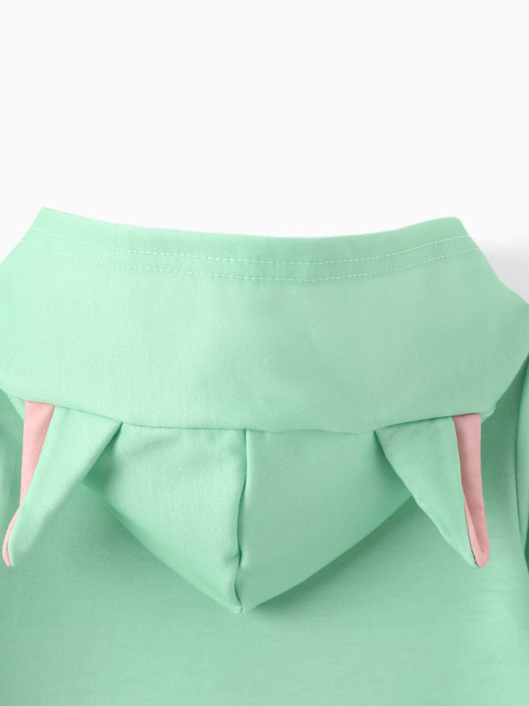 Star Wars Baby Boy Yoda Cotton Blend Hoodie Jumpsuit Light Green