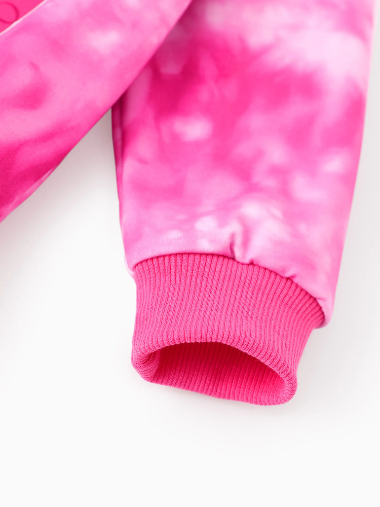 Sweat-shirt à capuche tie-dye pour petite fille My Little Pony, rose vif