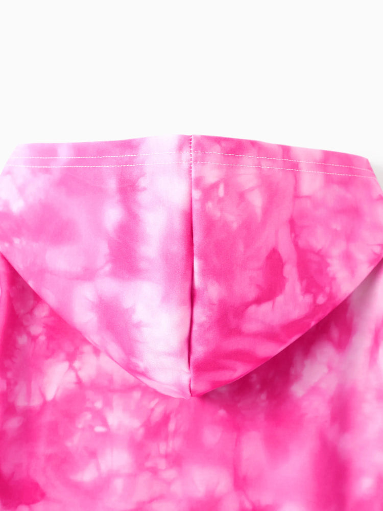 Sweat-shirt à capuche tie-dye pour petite fille My Little Pony, rose vif