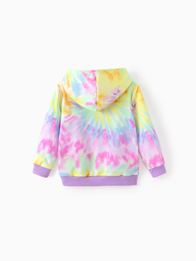 Sweat-shirt à capuche tie-dye multicolore pour petite fille My Little Pony