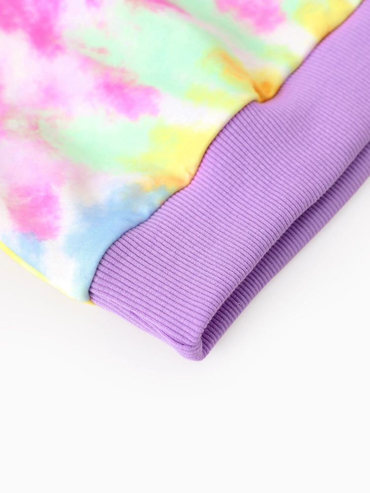 Sweat-shirt à capuche tie-dye multicolore pour petite fille My Little Pony