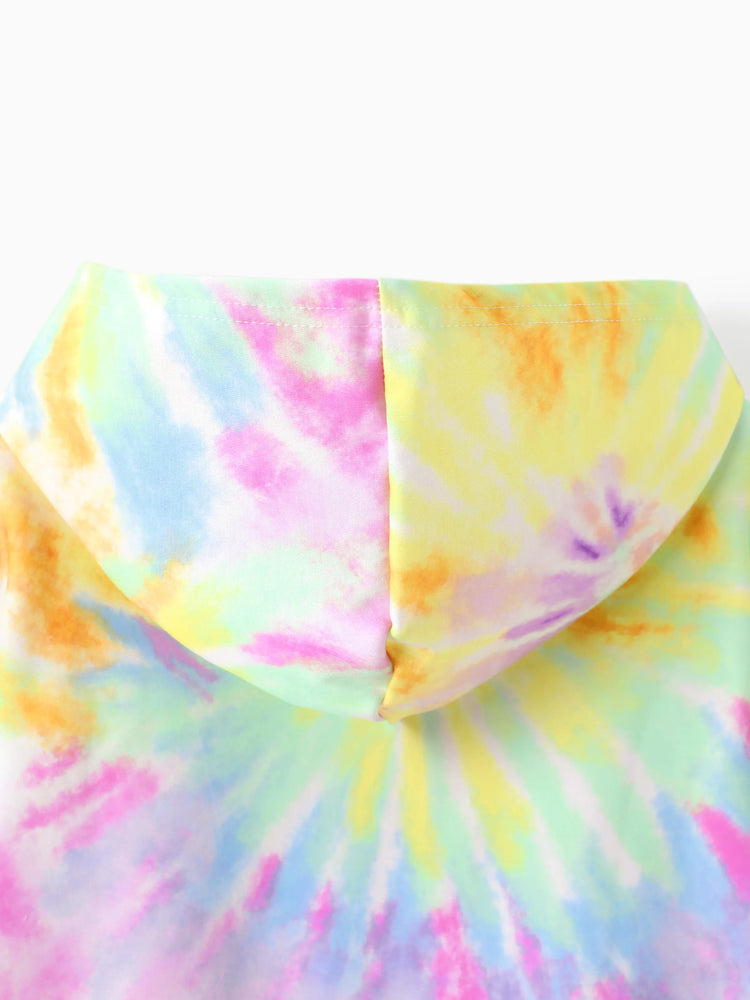Sweat-shirt à capuche tie-dye multicolore pour petite fille My Little Pony