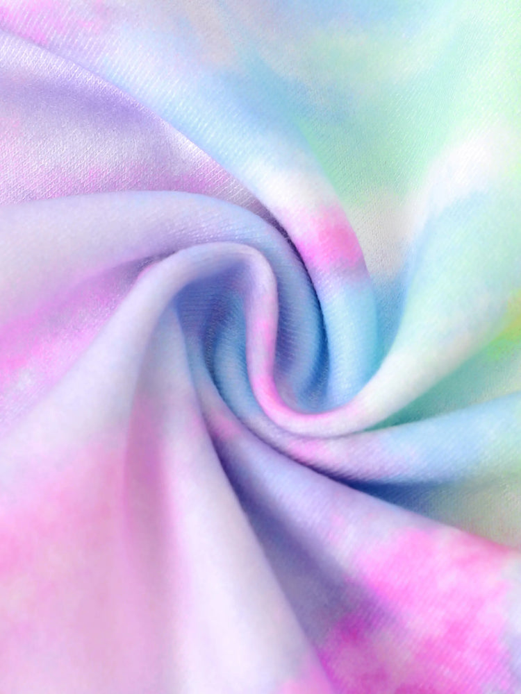 Sweat-shirt à capuche tie-dye multicolore pour petite fille My Little Pony