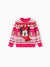Suéter navideño de Minnie con estampado Fair Isle de Disney Mickey y sus amigos, color rosa intenso