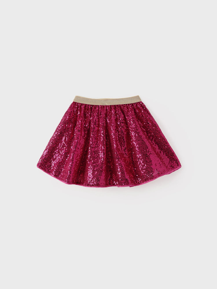 Peppa Pig Toddler Girl 2pcs Strawberry Donuts Flutter Long-sleeve T-shirt with Skirt Set Sequins Pink