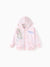 Disney Frozen Toddler Girl Elsa Front Zipper Closure and Kangaroo Pocket Hooded Jacket Pink