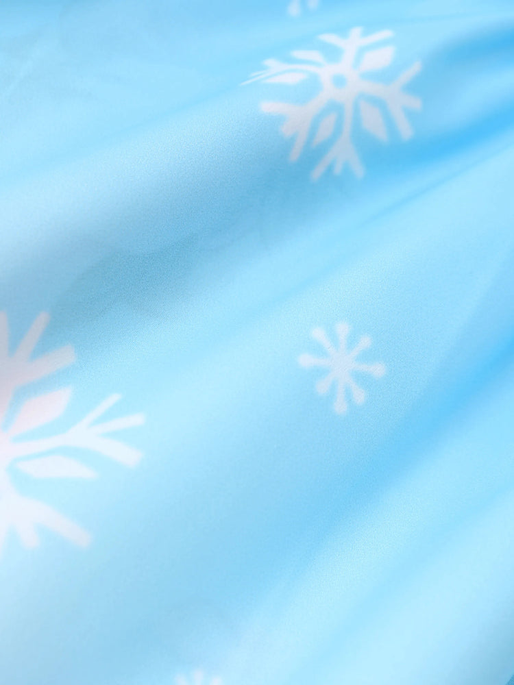 Disney Frozen Toddler Girl Elsa Colorblock Flutter-sleeve Ruffle Dress Light Blue