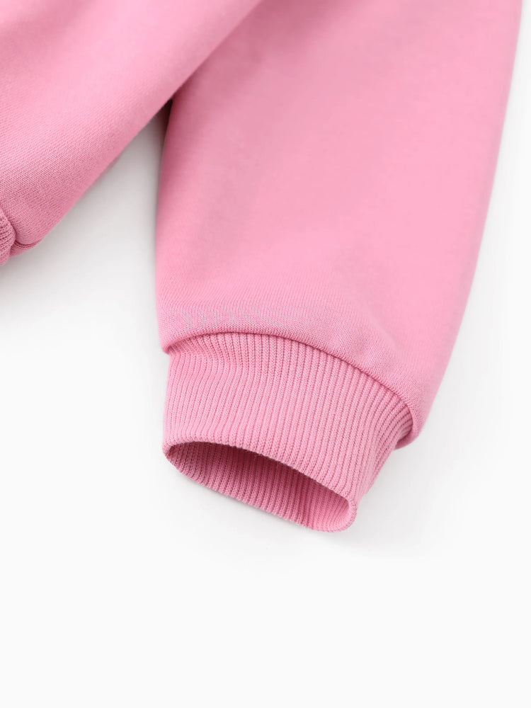 Disney Mickey and Friends Kleinkind/Kinder Mädchen 2tlg Minnie Polka Dot Kapuzenoberteil und Leggings Set  rosa