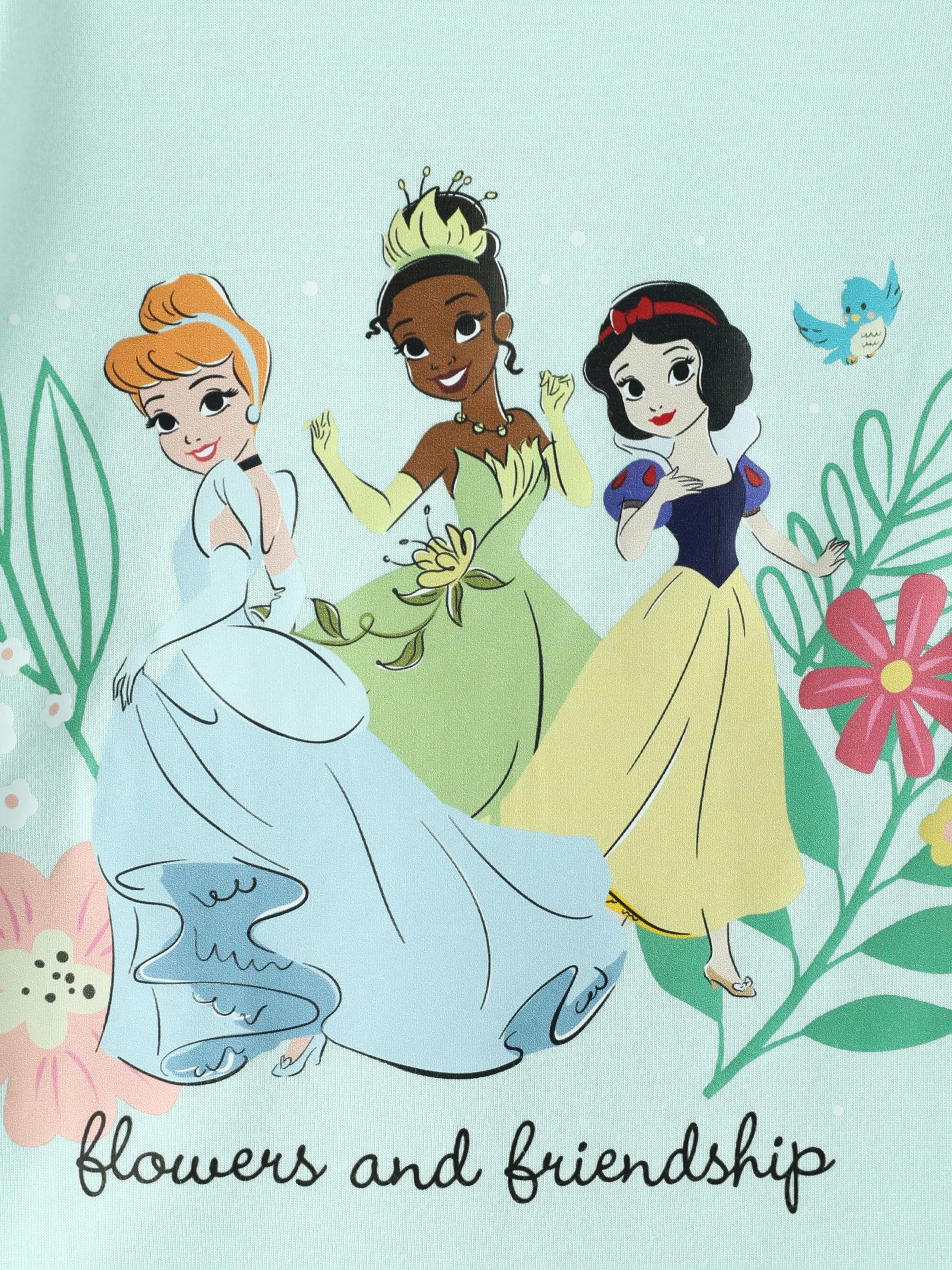 Disney Princess Baby Girl 2pcs Tiana/Cinderella/Snow White Bamboo Ruffle Sleeves Top And Leggings Set Green, Green / 12-18M Disney Princess Baby Girl 2pcs Tiana/Cinderella/Snow White Bamboo Ruffle Sleeves Top And Leggings Set Green, Green / 12-18M