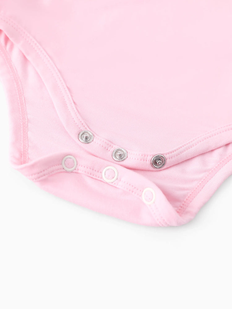 Ensemble 2 pièces haut à volants et leggings en bambou pour bébé fille, motif princesse Disney Tiana/Cendrillon/Belle, rose