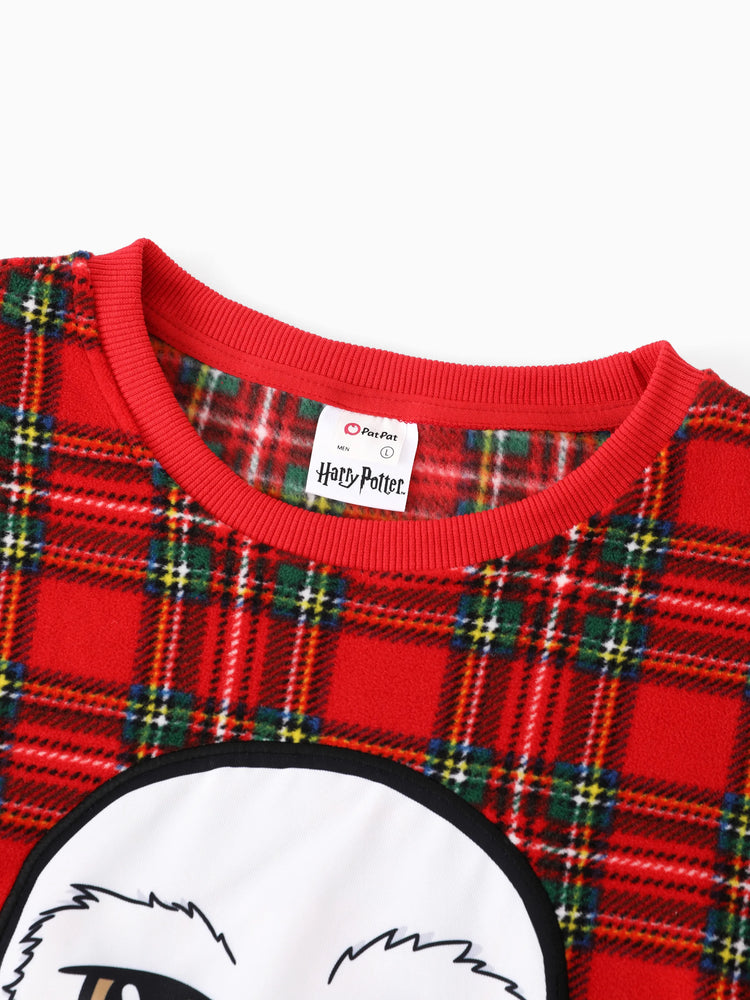Sweat-shirt polaire assorti de Noël Harry Potter avec imprimé aigle rouge