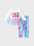 Barbie Toddler Girl 2pcs Cotton Crepe Long-sleeve Top and Printed Pants Sets White