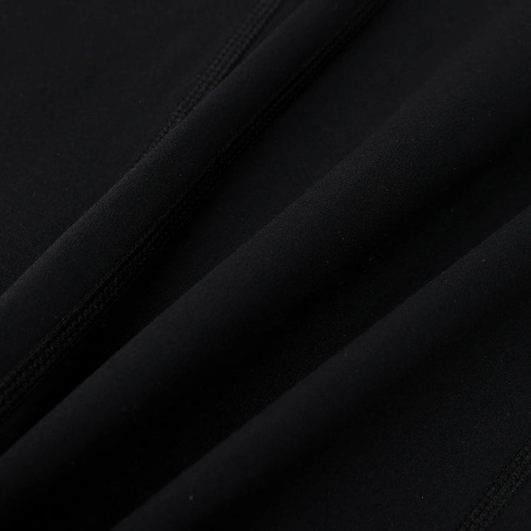 Leggings de yoga évasés taille haute pour fille avec chouchou assorti offert, noir