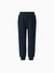 Pantalones deportivos para niños con forro polar, estampado reflectante y bolsillos, cálidos, transpirables y que absorben la humedad, para niños y niñas, color azul oscuro.