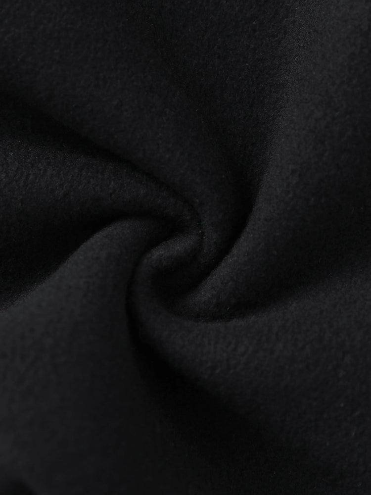 Pantalon de jogging doublé polaire pour enfant avec imprimé réfléchissant et poches – Pantalon de survêtement chaud, respirant et évacuant l'humidité pour garçons et filles, noir