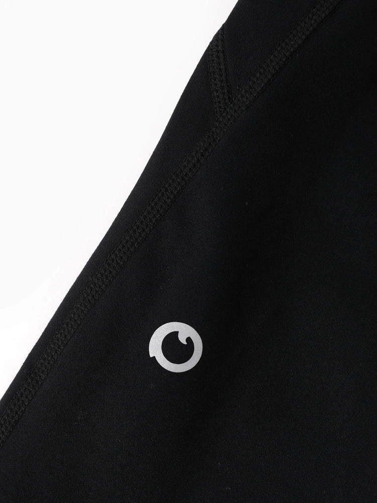 Leggings de yoga taille haute pour fille, couleur unie, avec chouchou assorti offert, noir