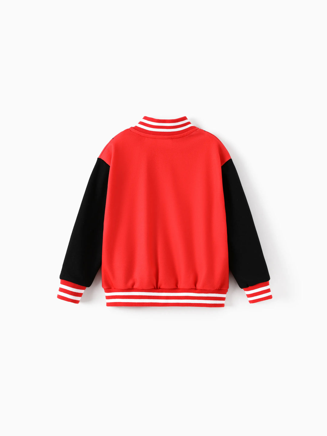 Chaqueta bomber con bloques de color y gráficos del personaje Spiderman de Marvel para niños pequeños/niños, color rojo
