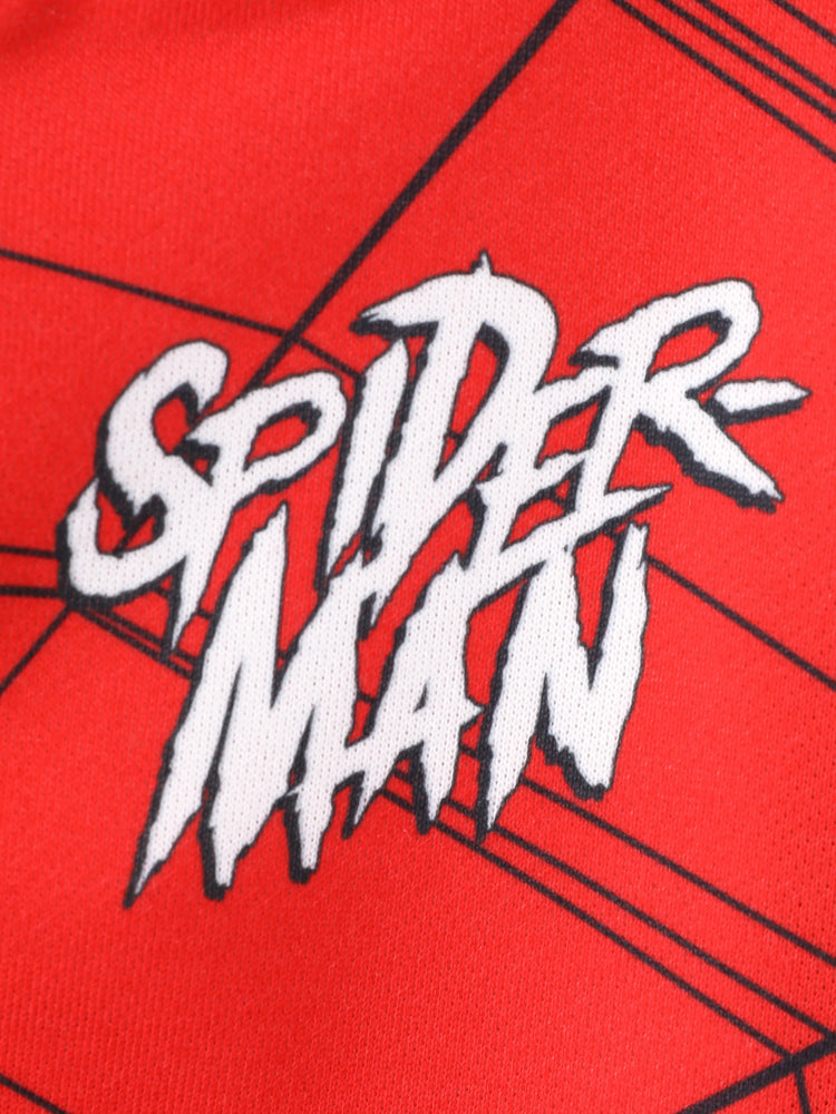 Veste bomber Marvel pour tout-petits/enfants garçons, motif Spiderman, colorblock, rouge