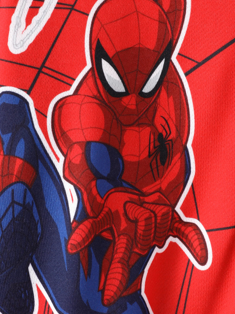 Veste bomber Marvel pour tout-petits/enfants garçons, motif Spiderman, colorblock, rouge