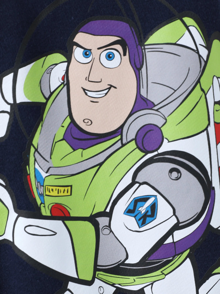 Toy Story Toddler Boy Buzz Lightyear Snap Button Colorblock Bomber Jacket Deep Blue