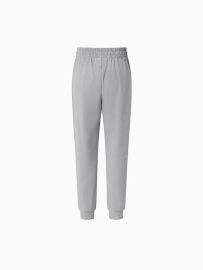 Pantalon de jogging enfant avec taille élastique et cordon de serrage, confortable au quotidien, avec poches, pour garçons et filles, gris clair
