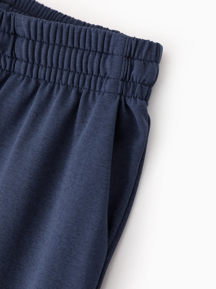 Pantalon de jogging pour enfant avec taille élastique et cordon de serrage – Pantalon de survêtement confortable avec poches pour garçons et filles, bleu foncé