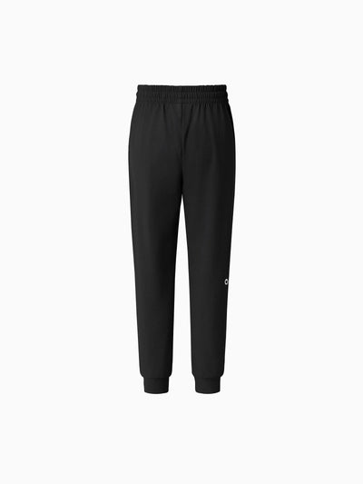 Pantalon de jogging enfant avec taille élastique et cordon de serrage, confortable au quotidien, avec poches, pour garçons et filles, noir