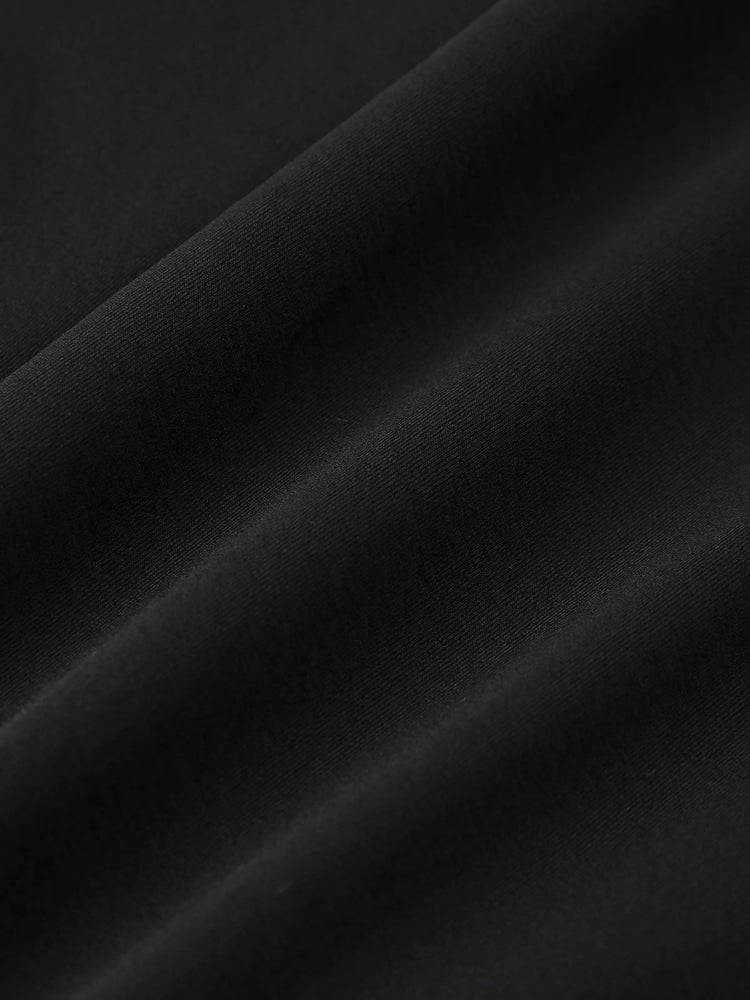 Pantalon de jogging pour enfant avec taille élastique et cordon de serrage – Pantalon de survêtement confortable avec poches pour garçons et filles, noir