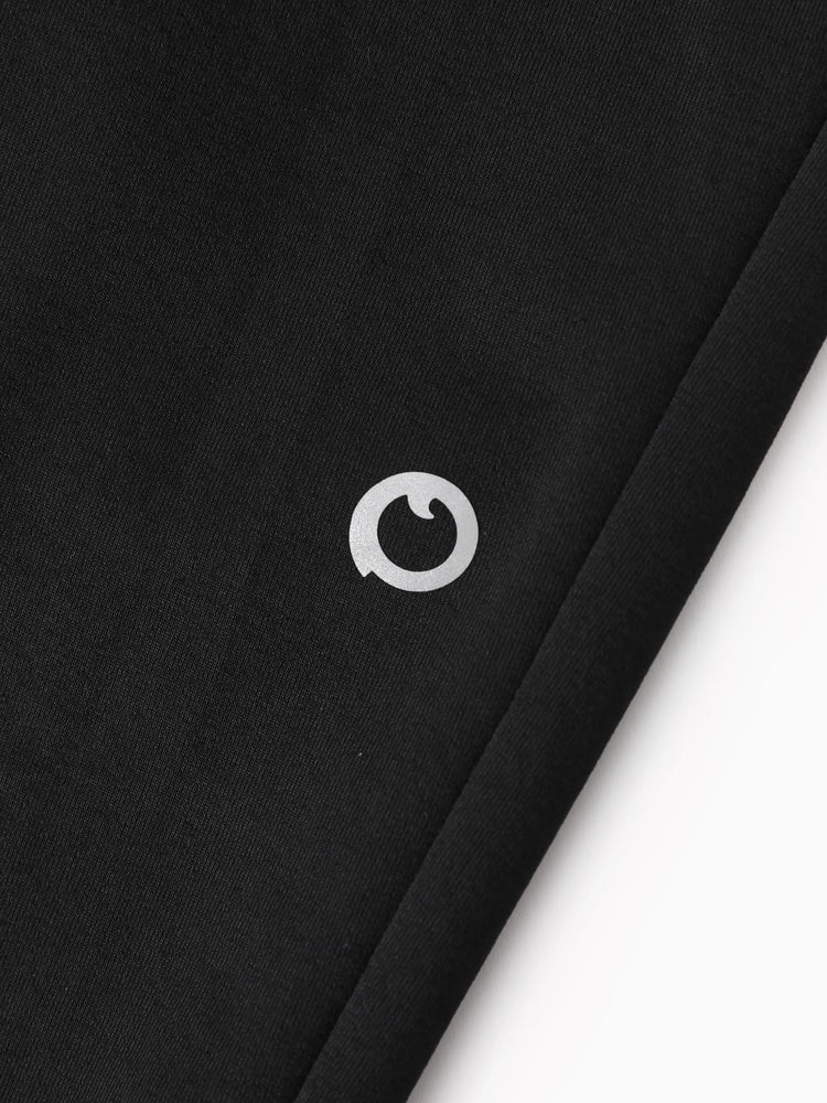 Pantalon de jogging pour enfant avec taille élastique et cordon de serrage – Pantalon de survêtement confortable avec poches pour garçons et filles, noir