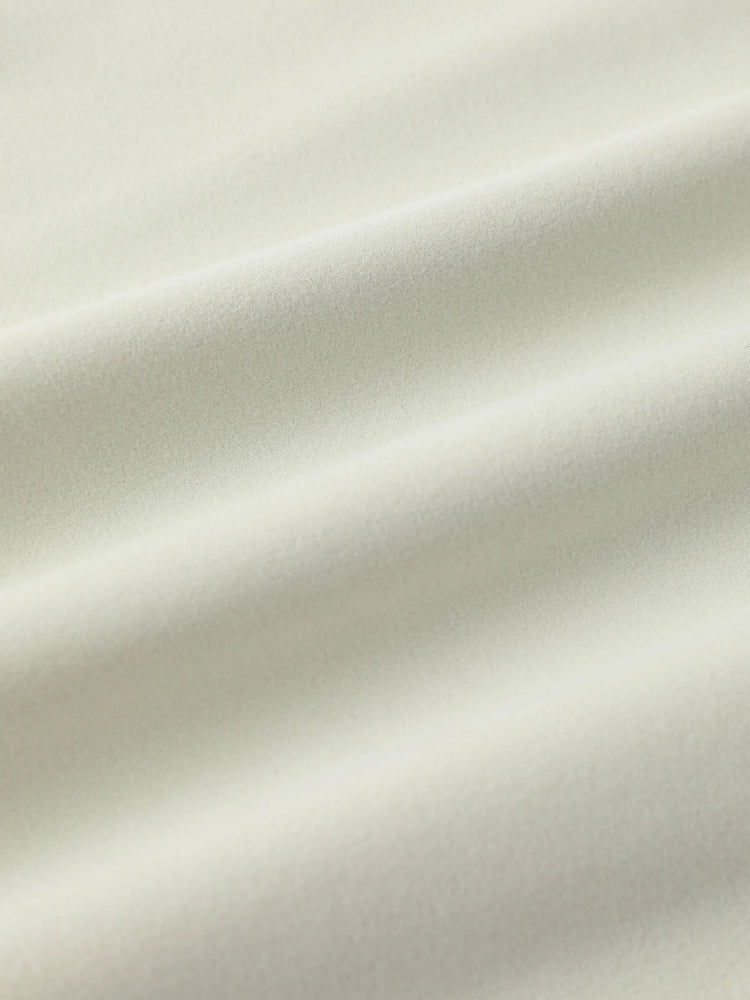 Sweat à capuche et demi-zip unisexe pour enfants, col montant, couleur unie, vert clair