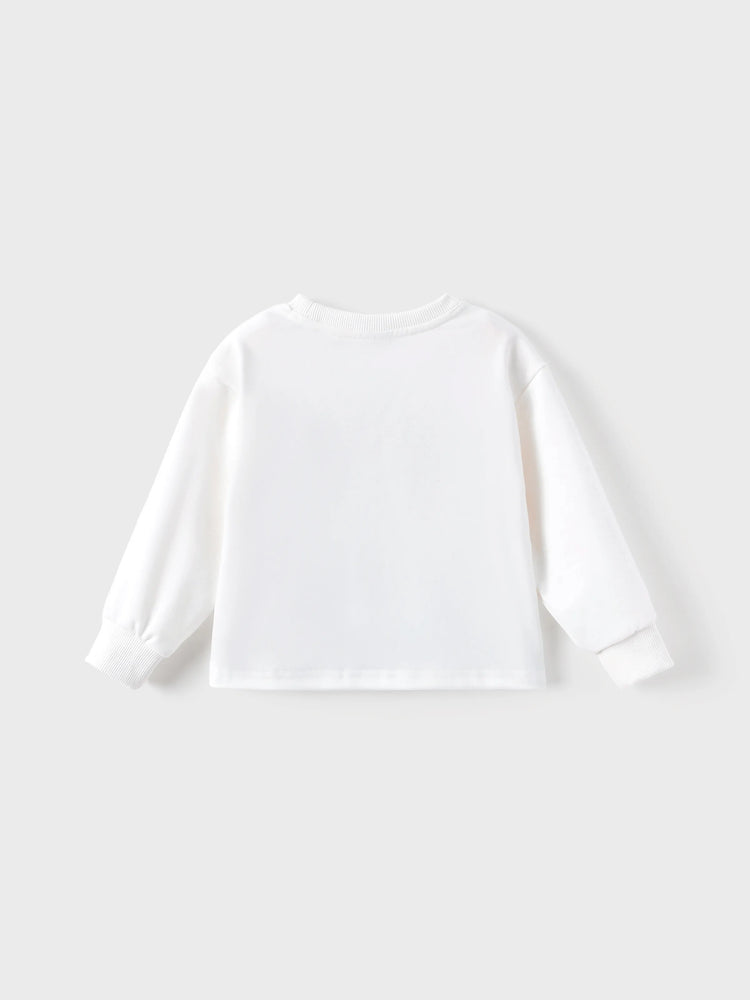 Ensemble 2 pièces Disney La Reine des Neiges pour petite fille, imprimé écossais Elsa et jupe à nœuds, blanc