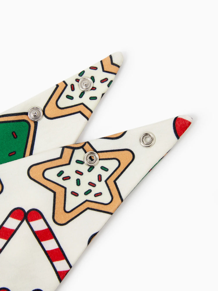 Ensemble pyjama de Noël assorti pour toute la famille, imprimé sapin de Noël rouge et abricot, avec chaussettes de Noël abricot