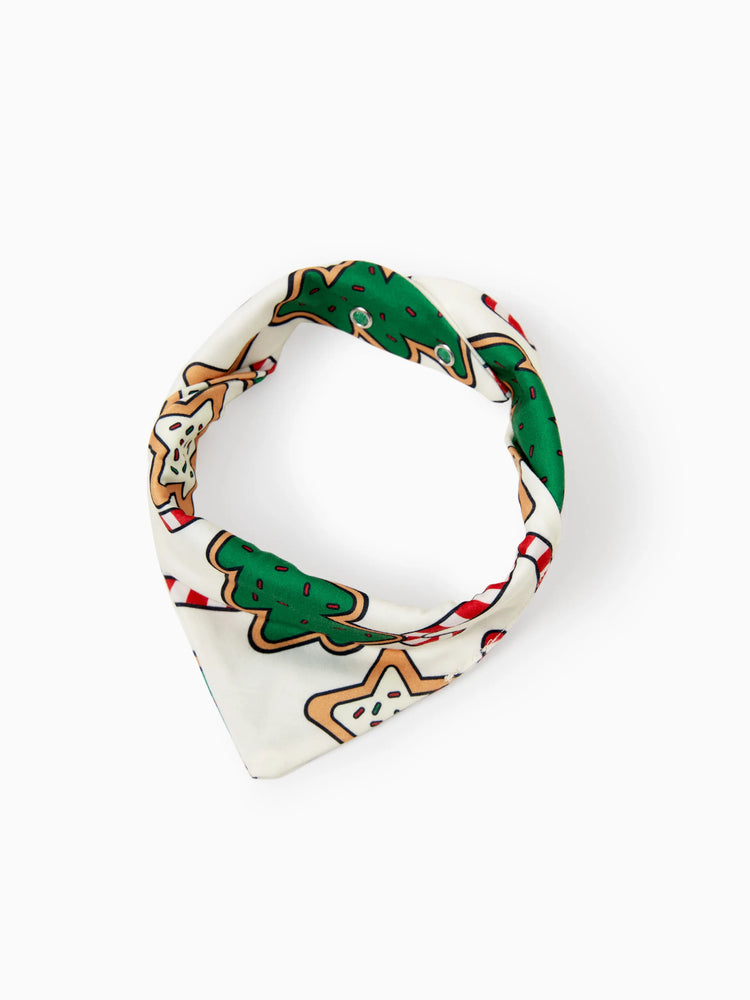 Ensemble pyjama de Noël assorti pour toute la famille, imprimé sapin de Noël rouge et abricot, avec chaussettes de Noël abricot