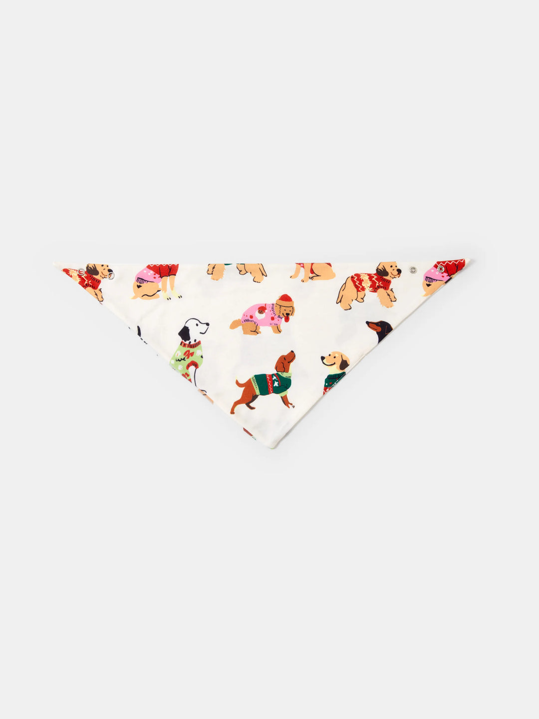 Conjunto de pijama familiar navideño a juego con estampado de varios perros y calcetines navideños color albaricoque
