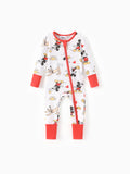 Combinaison Disney Mickey et ses amis pour bébé garçon/fille Mickey Colorblock à poignets côtelés Rose Rouge