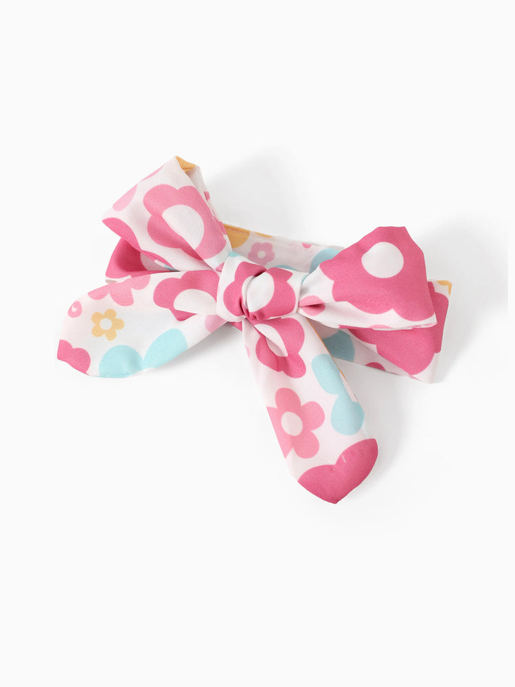 Barbie Baby Girl 2pcs Cotton Flutter Sleeve Romper and Printed Pants Sets Light Pink