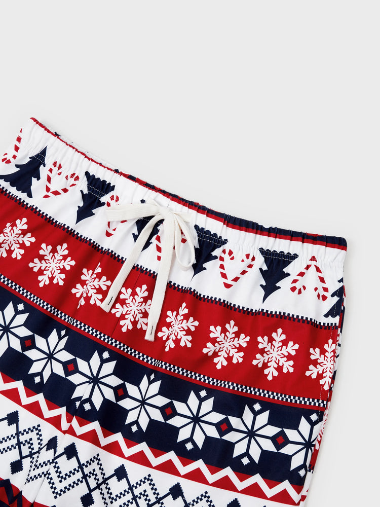 Weihnachten Passender Familienpyjama Set Glow In The Dark Santa Claus Print PJS mit Weihnachtssocken tiefblau