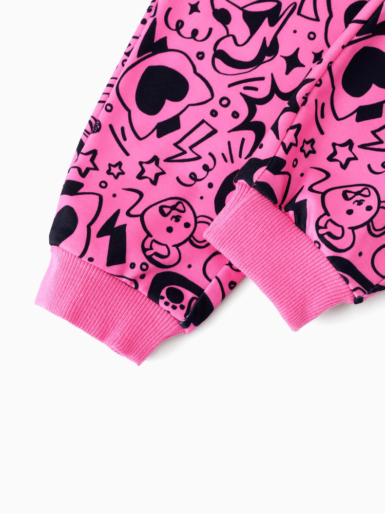 Disney Mickey and Friends Toddler Girl 2pcs Superkittie Squad Flutter Long-sleeve T-shirt with Leggings Set Pink Pink