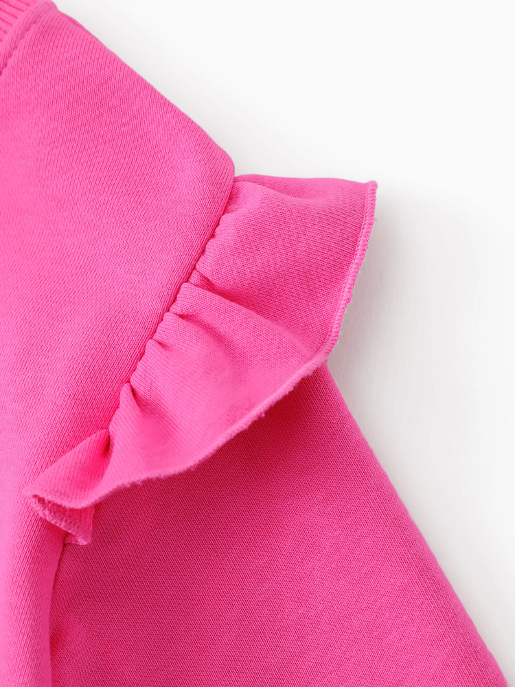 Disney Mickey and Friends Toddler Girl 2pcs Superkittie Squad Flutter Long-sleeve T-shirt with Leggings Set Pink Pink