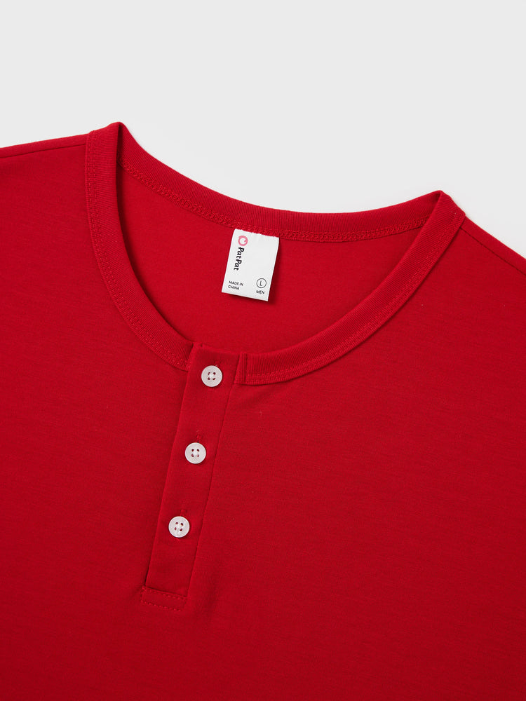 Christmas Matching Family Pajamas Set Christmas Gnome Print PJS with Christmas Socks Red