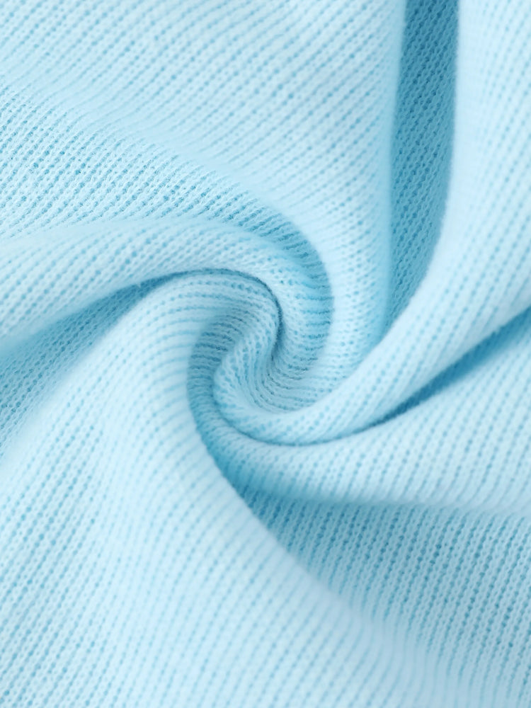 Disney Stitch Toddler/Kids Girl 2pcs Stitch Knitted Button-up Front Skirt Set Blue